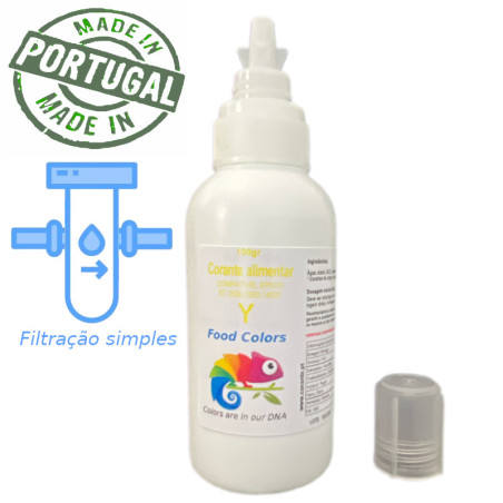 Tinta alimentar para Epson (Filtração simples)  100g(Amarelo)