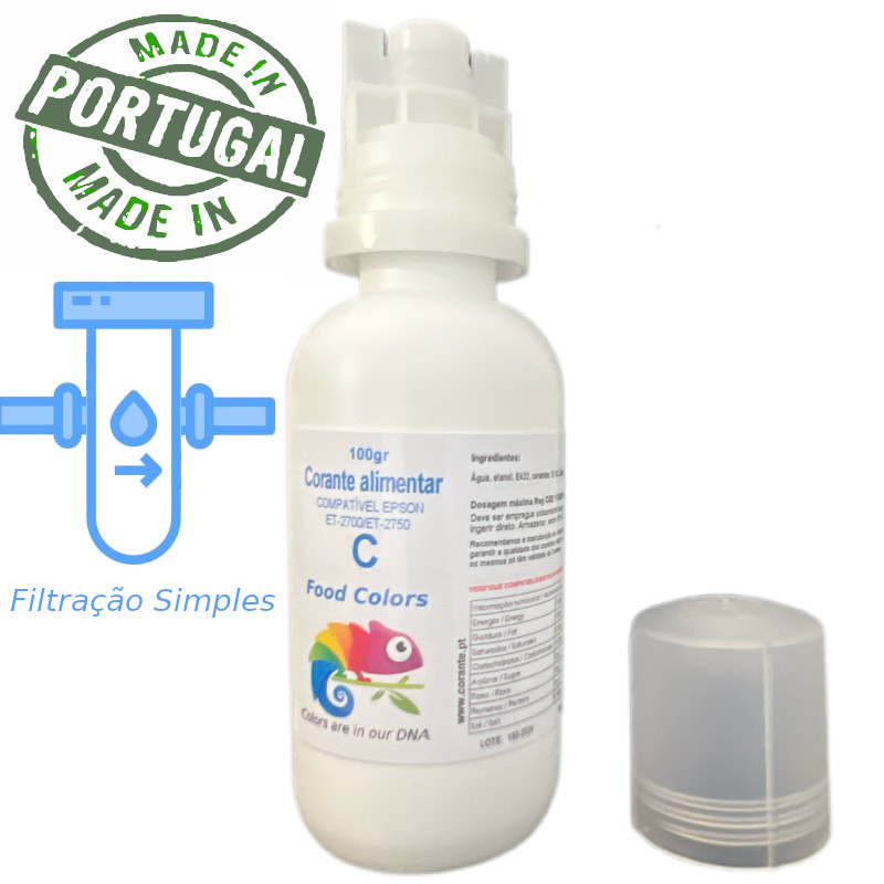 Tinta alimentar para Epson Filt Simples 100g(Ciano)