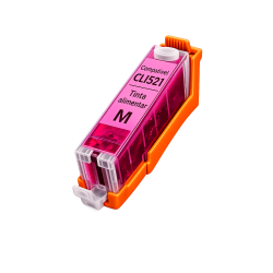 Tinteiro com tinta alimentar compativel com CLI521 M