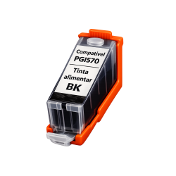 Tinteiro com tinta alimentar compativel com PGI570 BK