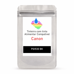 Cartucho com tinta alimentar compativel com PGI530 BK