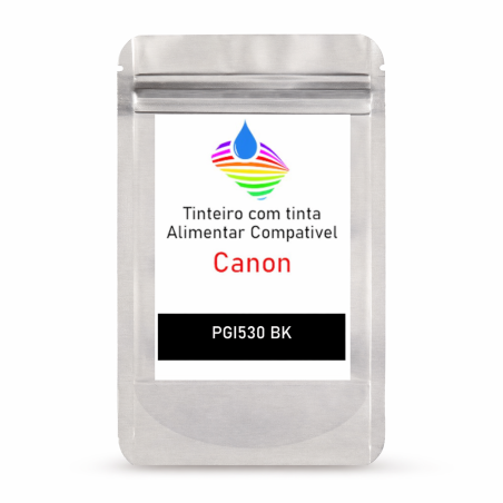 Cartucho com tinta alimentar compativel com PGI530 BK
